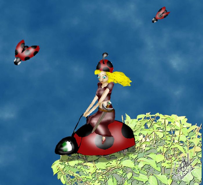 Ladybug Warrior  by Kathy McLean